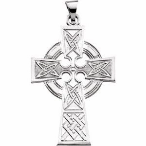 14K Yellow Celtic-Inspired Cross Pendant