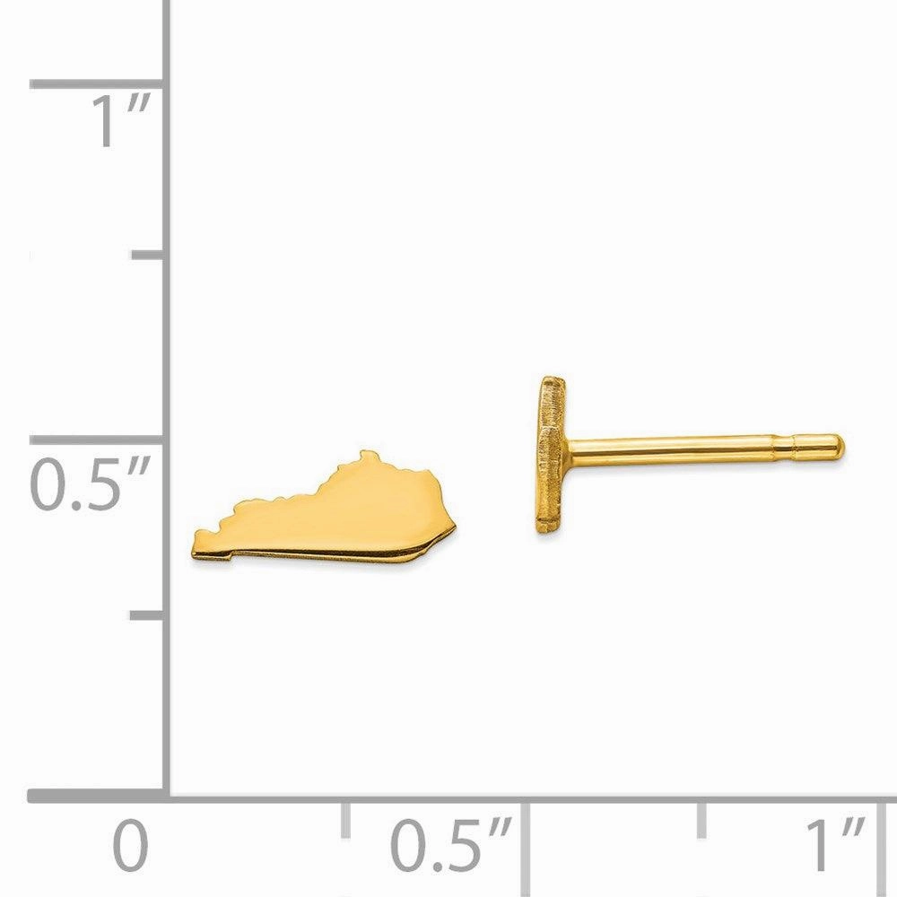 14KY KY Small State Earring