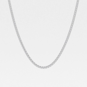 15 ctw Round Lab Grown Diamond Four-Prong Tennis Fashion Necklace
