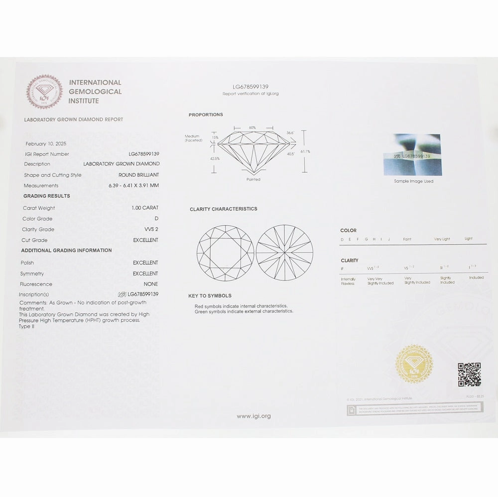 18ct Yellow Gold 1.00ct Brilliant Cut Lab Grown Diamond Solitaire Ring D VVS 2