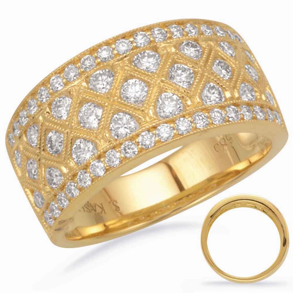 1.00 ctw. YELLOW GOLD DIAMOND BAND D4347YG