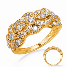 1.00 ctw. YELLOW GOLD DIAMOND FASHION RING D4749YG