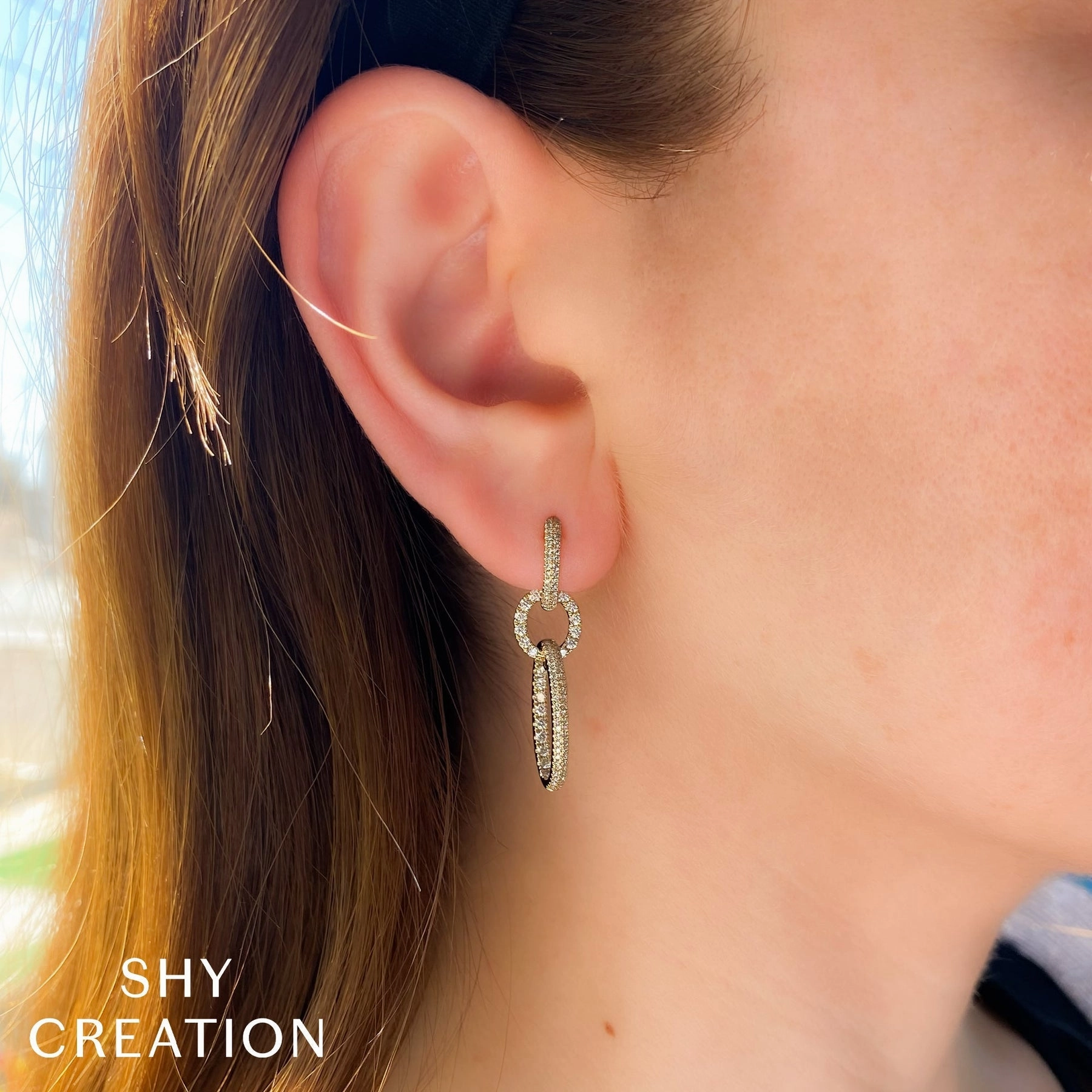 1.00CT DIAMOND OVAL EARRING