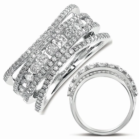 1.02 ctw. PLATINUM DIAMOND FASHION RING D4270-PL