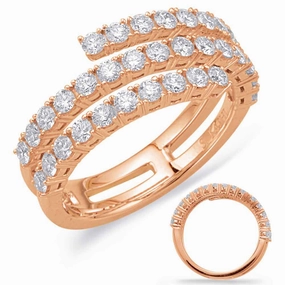 1.02 ctw. ROSE GOLD DIAMOND FASHION RING D4611RG