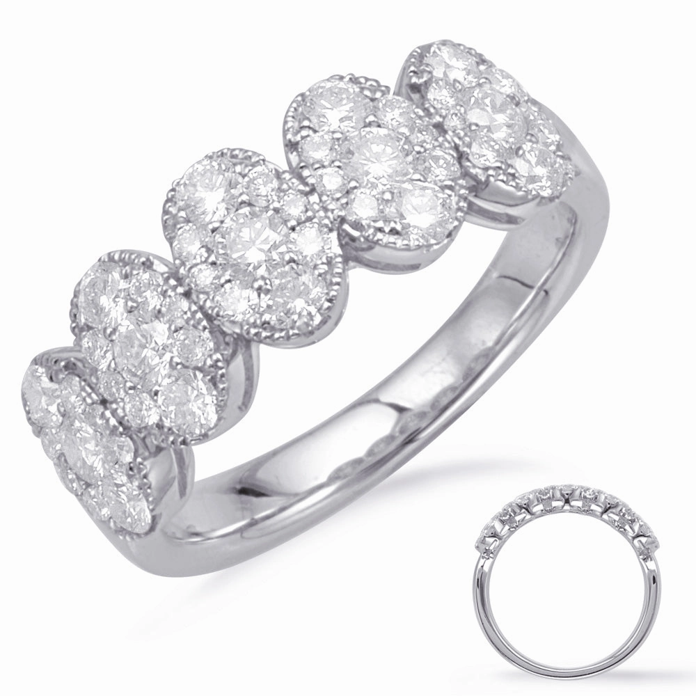 1.03 ctw. PLATINUM DIAMOND FASHION RING D4666-PL