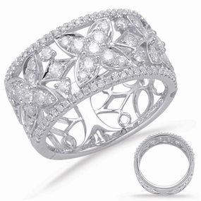 1.03 ctw. WHITE GOLD DIAMOND FASHION RING D4637WG