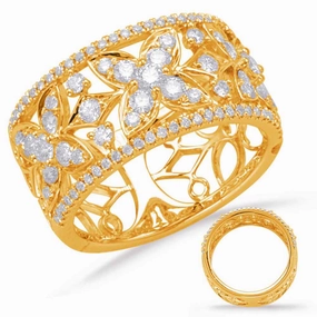 1.03 ctw. YELLOW GOLD DIAMOND FASHION RING D4637YG