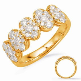 1.03 ctw. YELLOW GOLD DIAMOND FASHION RING D4666YG