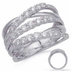 1.04 ctw. PLATINUM DIAMOND FASHION RING D4686-PL