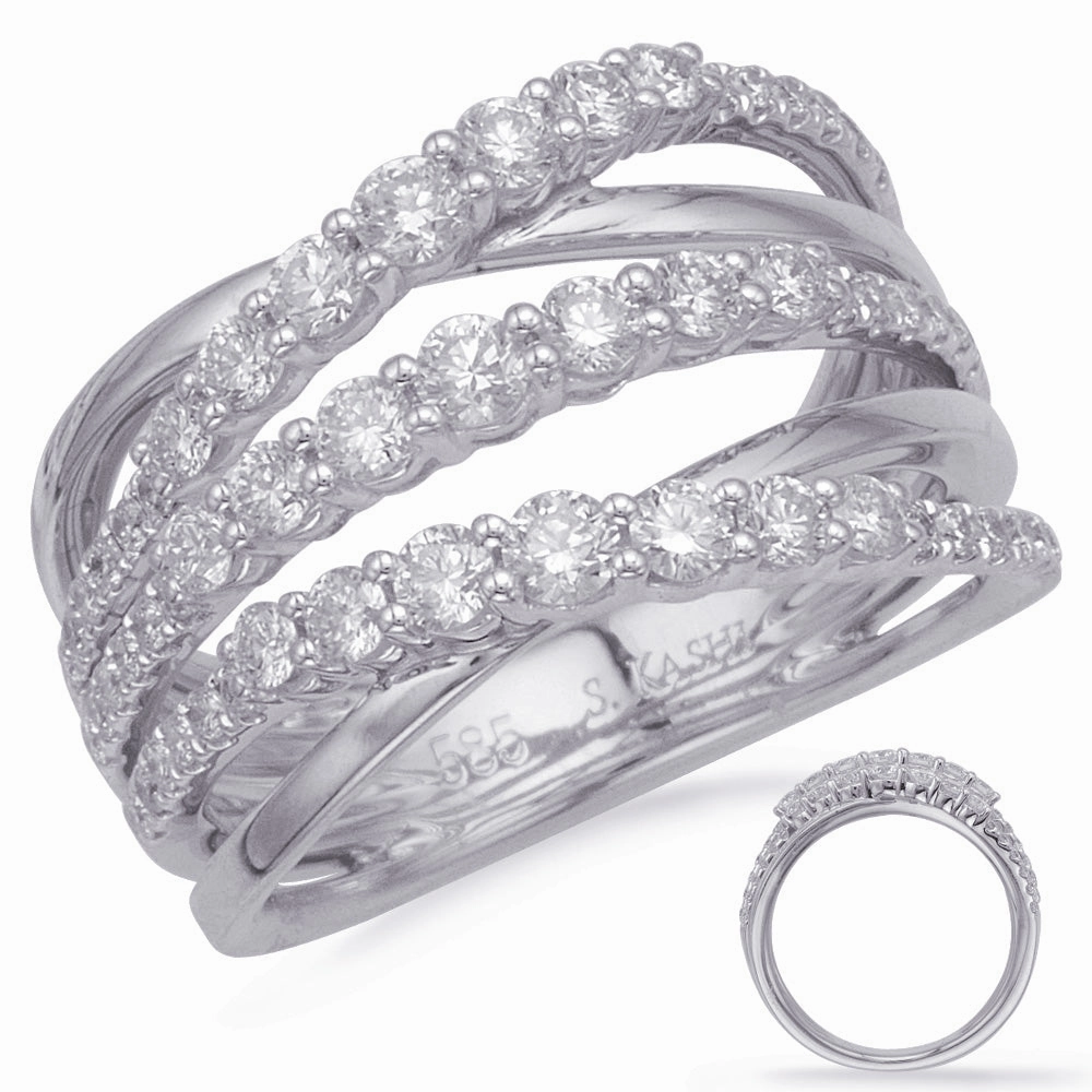 1.04 ctw. PLATINUM DIAMOND FASHION RING D4686-PL