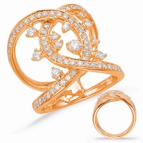1.07 ctw. ROSE GOLD DIAMOND FASHION RING D4648RG