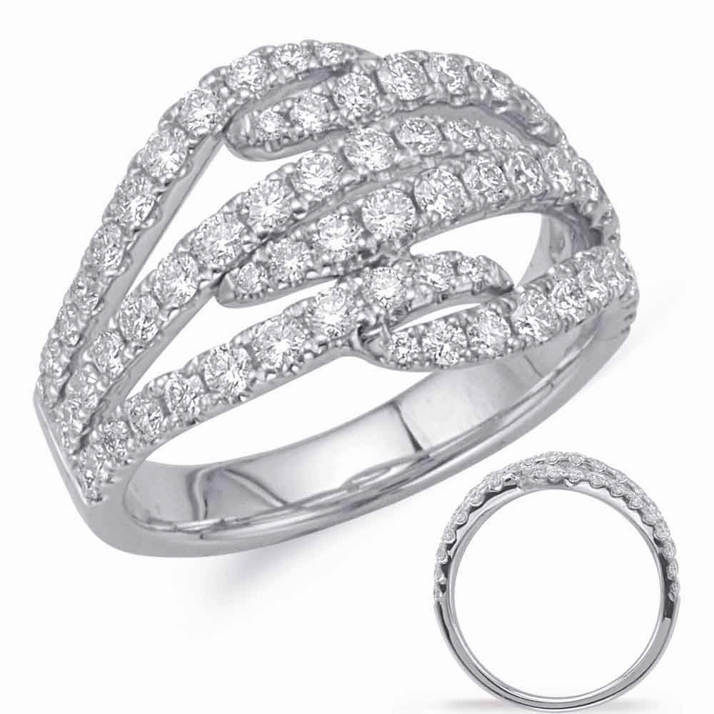 1.11 ctw. WHITE GOLD DIAMOND FASHION RING D4613WG