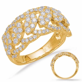 1.12 ctw. YELLOW GOLD DIAMOND FASHION RING D4622YG