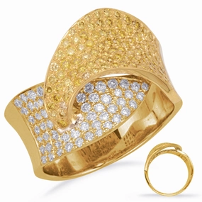 1.13 ctw. YELLOW GOLD DIAMOND RING D3921YG