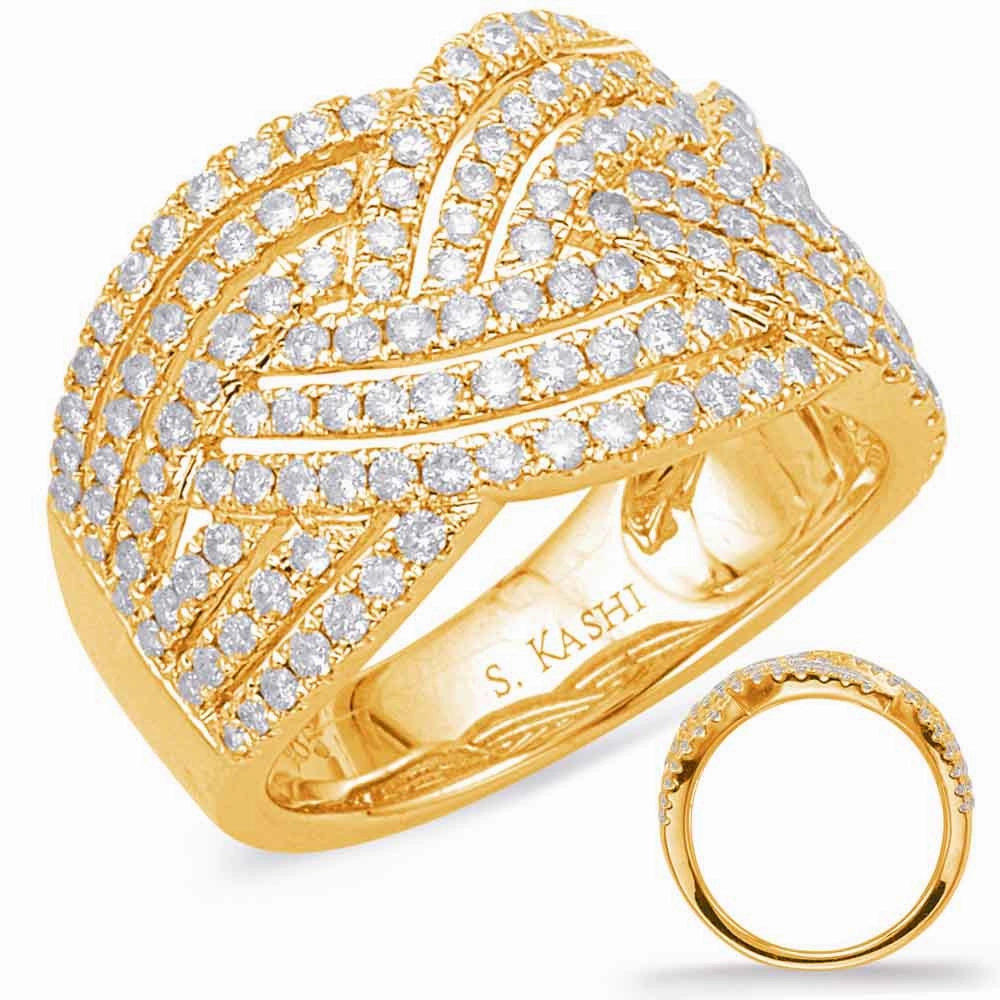 1.16 ctw. YELLOW GOLD DIAMOND FASHION RING D4616YG
