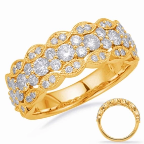 1.17 ctw. YELLOW GOLD DIAMOND FASHION RING D4692YG
