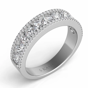 1.18 ctw. PLATINUM DIAMOND BAND D4170-PL