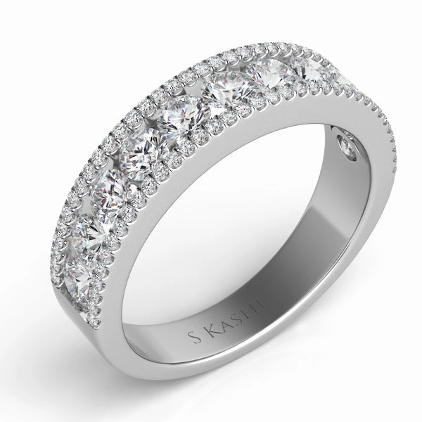 1.18 ctw. PLATINUM DIAMOND BAND D4170-PL