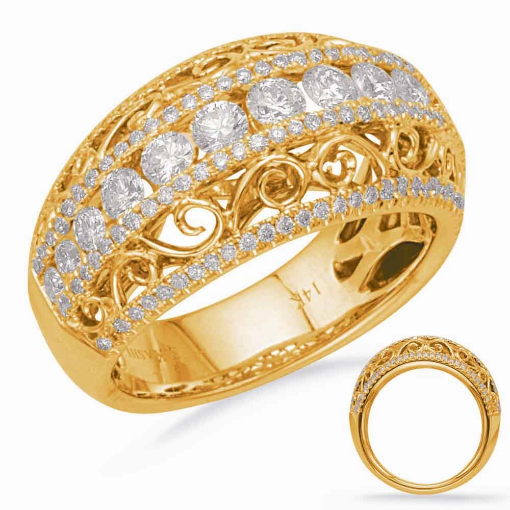 1.19 ctw. YELLOW GOLD DIAMOND FASHION RING D4226YG