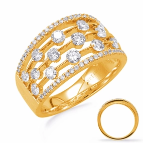 1.20 ctw. YELLOW GOLD DIAMOND FASHION RING D4437YG