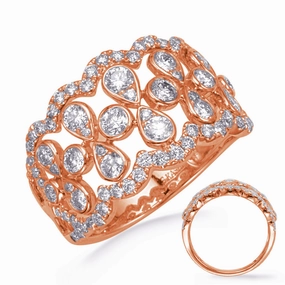 1.22 ctw. ROSE GOLD DIAMOND FASHION RING D4754RG