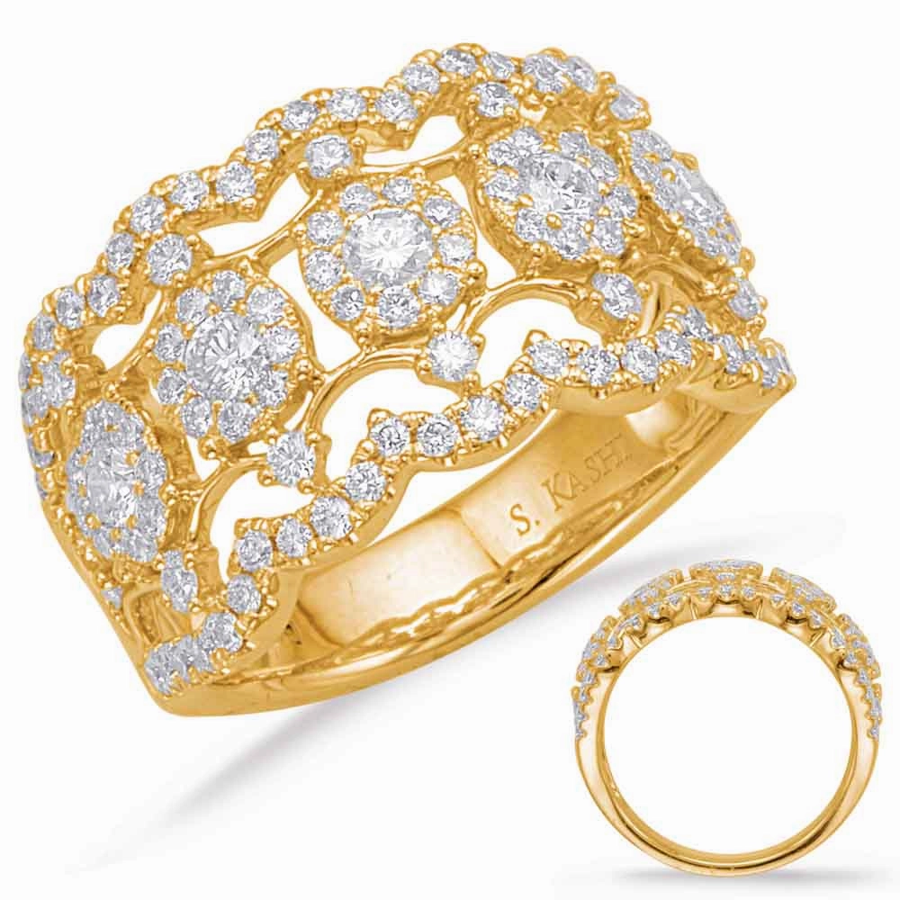 1.23 ctw. YELLOW GOLD DIAMOND FASHION RING D4625YG
