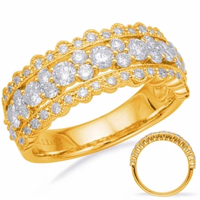 1.24 ctw. YELLOW GOLD DIAMOND FASHION RING D4691YG