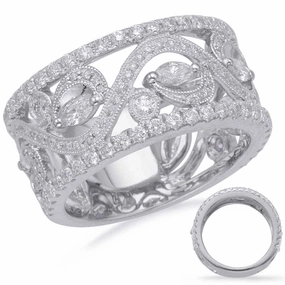 1.26 ctw. WHITE GOLD DIAMOND FASHION RING D4703WG