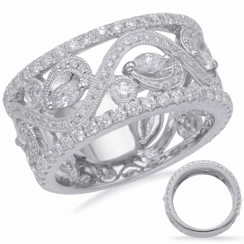 1.26 ctw. WHITE GOLD DIAMOND FASHION RING D4703WG
