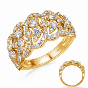 1.27 ctw. YELLOW GOLD DIAMOND FASHION RING D4753YG