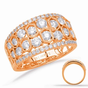 1.38 ctw. ROSE GOLD DIAMOND FASHION RING D4645RG