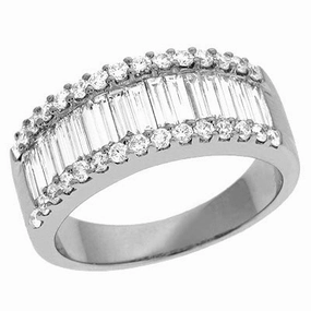 1.42 ctw. PLATINUM DIAMOND RING D3962-PL