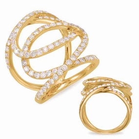 1.45 ctw. YELLOW GOLD DIAMOND FASHION RING D4405YG