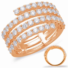 1.50 ctw. ROSE GOLD DIAMOND FASHION RING D4612RG