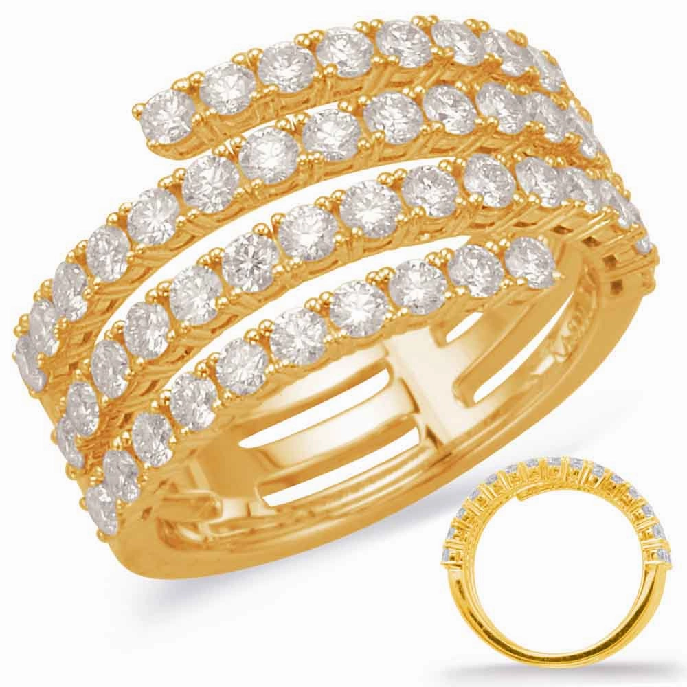 1.50 ctw. YELLOW GOLD DIAMOND FASHION RING D4612YG