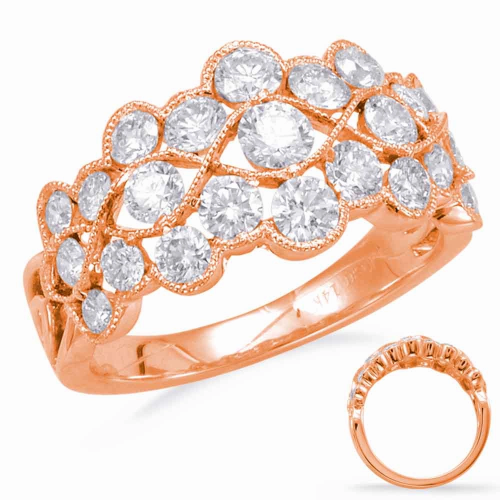 1.56 ctw. ROSE GOLD DIAMOND FASHION RING D4438RG