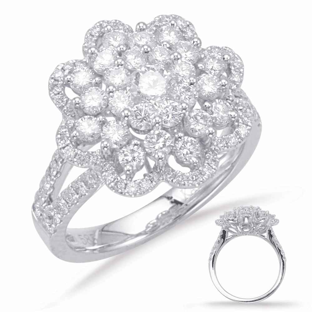 1.60 ctw. WHITE GOLD DIAMOND FASHION RING D4638WG