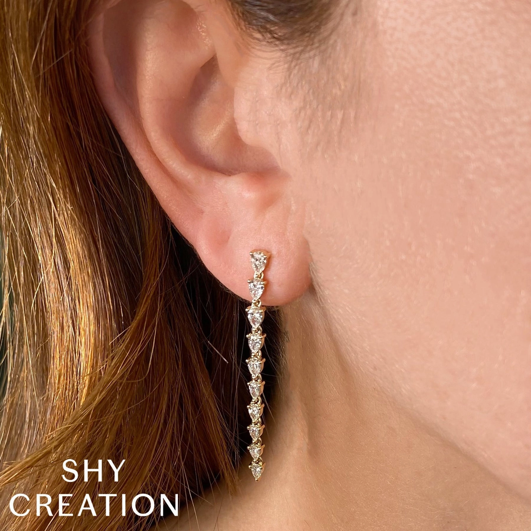 1.70CT DIAMOND PEAR EARRING