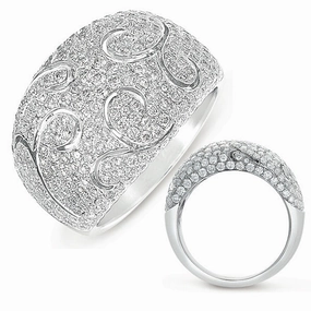 1.92 ctw. PLATINUM DIAMOND PAVE RING D4280-PL