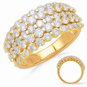 1.97 ctw. YELLOW GOLD DIAMOND FASHION RING D4401YG