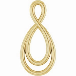 23x10.9 mm Infinity-Inspired Pendant