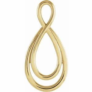 23x10.9 mm Infinity-Inspired Pendant