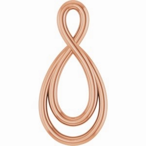 23x10.9 mm Infinity-Inspired Pendant