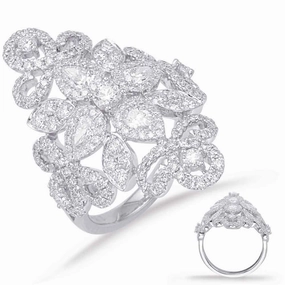 2.10 ctw. WHITE GOLD DIAMOND FASHION RING D4639WG