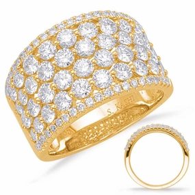 2.47 ctw. YELLOW GOLD DIAMOND FASHION RING D4627YG