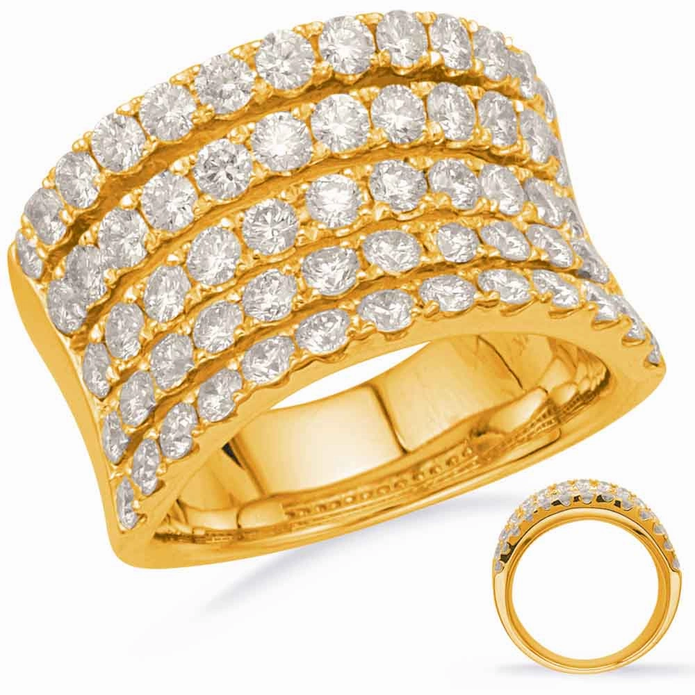 2.56 ctw. YELLOW GOLD DIAMOND FASHION RING D4700YG