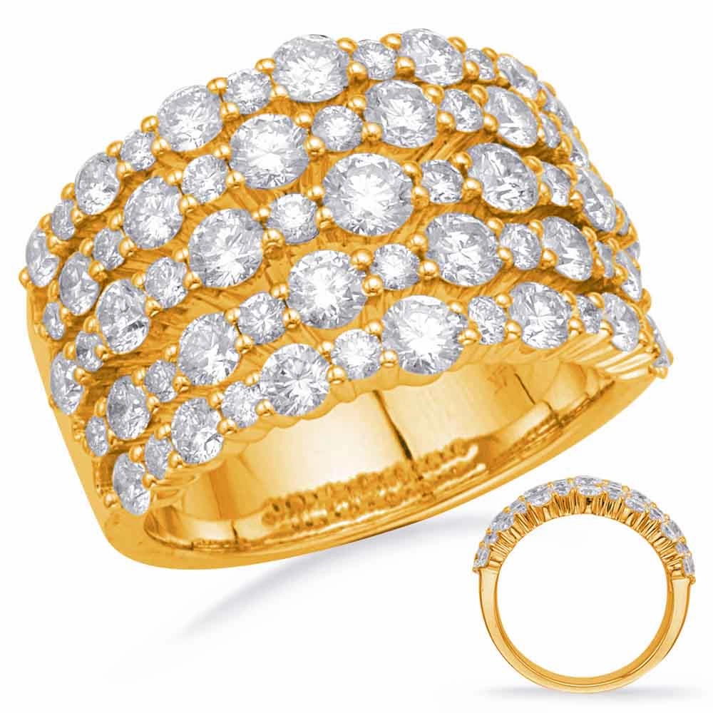 2.94 ctw. YELLOW GOLD DIAMOND FASHION RING D4701YG