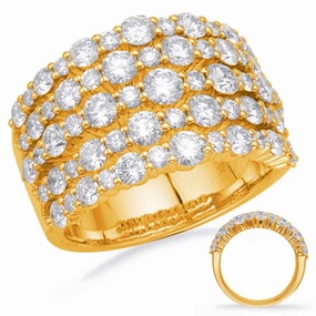 2.94 ctw. YELLOW GOLD DIAMOND FASHION RING D4701YG