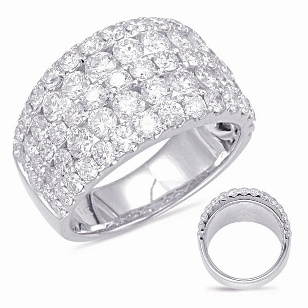 3.09 ctw. PLATINUM DIAMOND FASHION RING D4563-PL
